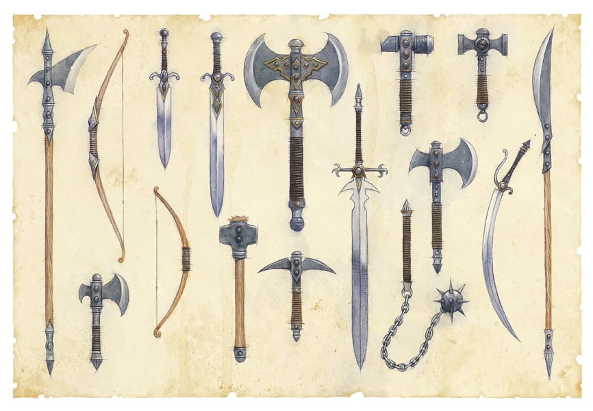 gothic 3 weapons list